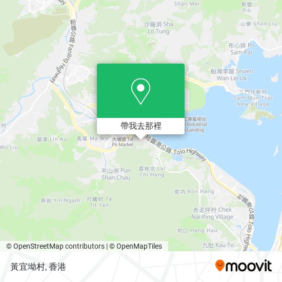 黃宜坳村地圖