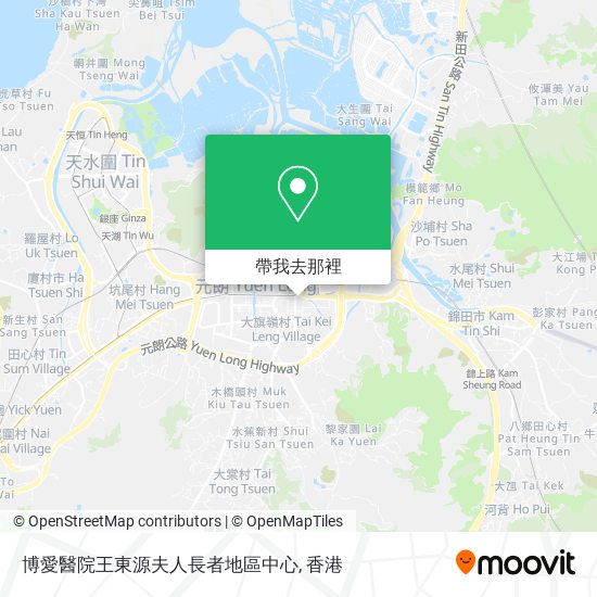 博愛醫院王東源夫人長者地區中心地圖