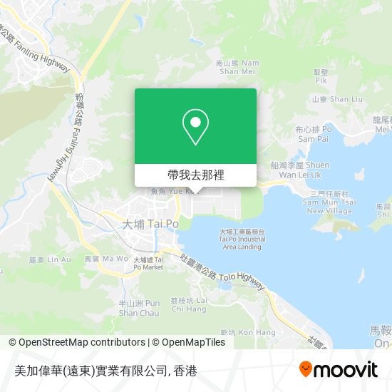 美加偉華(遠東)實業有限公司地圖