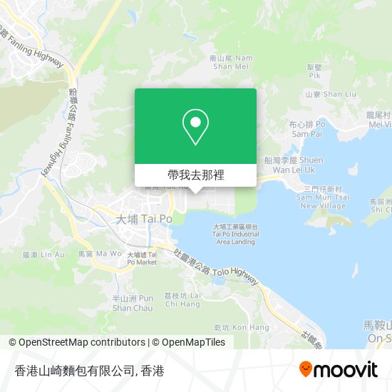 香港山崎麵包有限公司地圖