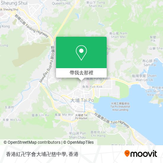香港紅卍字會大埔卍慈中學地圖