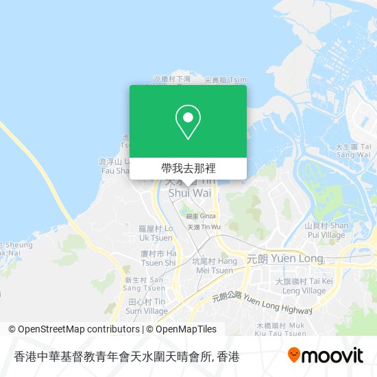 香港中華基督教青年會天水圍天晴會所地圖