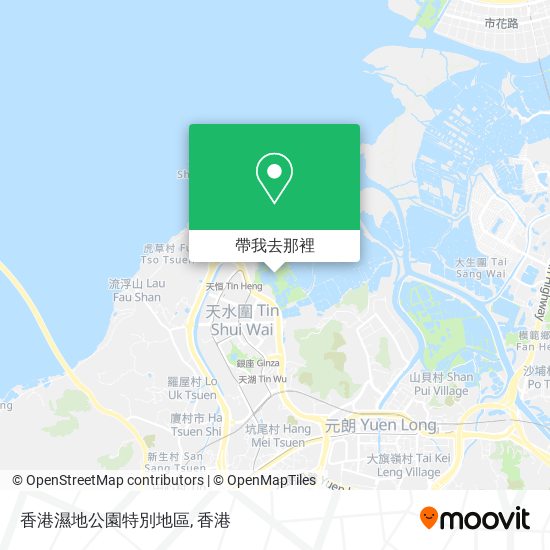 香港濕地公園特別地區地圖