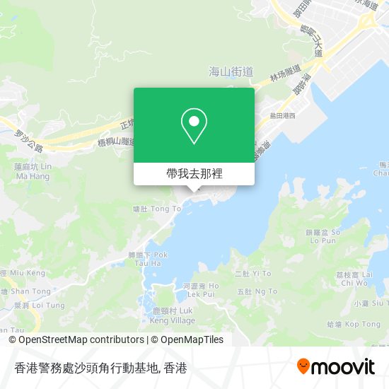 香港警務處沙頭角行動基地地圖