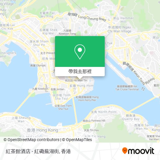 紅茶館酒店 - 紅磡蕪湖街地圖