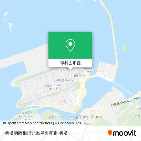 香港國際機場北衛星客運廊地圖