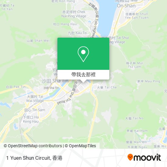 1 Yuen Shun Circuit地圖