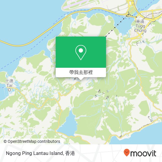 Ngong Ping Lantau Island地圖