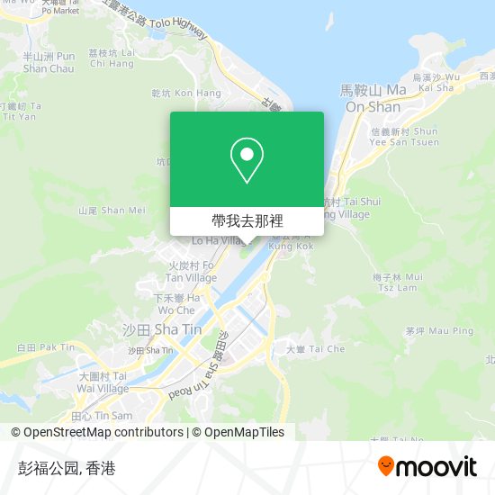 彭福公园地圖