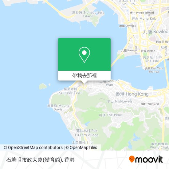 石塘咀市政大廈(體育館)地圖