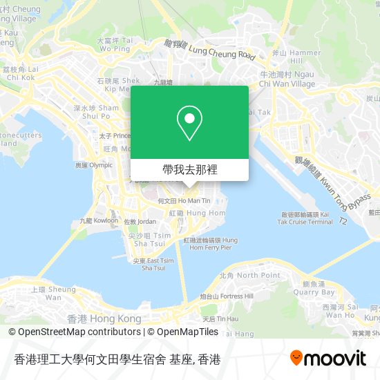 香港理工大學何文田學生宿舍 基座地圖