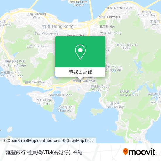 滙豐銀行 櫃員機ATM(香港仔)地圖