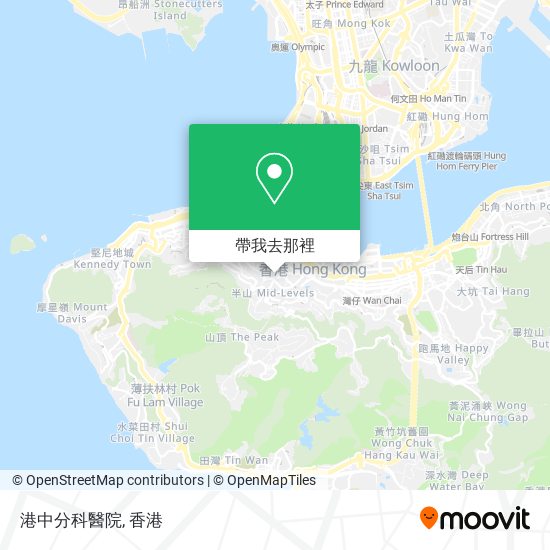 港中分科醫院地圖