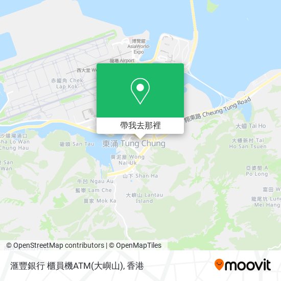 滙豐銀行 櫃員機ATM(大嶼山)地圖