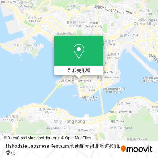 Hakodate Japanese Restaurant 函館元祖北海道拉麵地圖