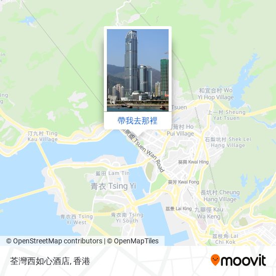 荃灣西如心酒店地圖