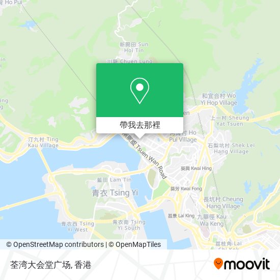 荃湾大会堂广场地圖
