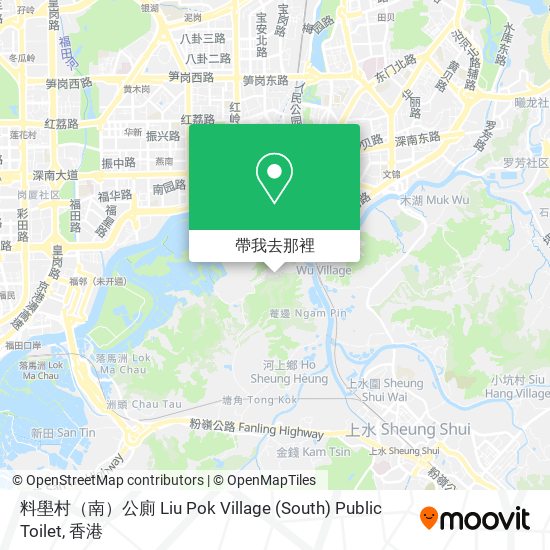 料壆村（南）公廁 Liu Pok Village (South) Public Toilet地圖