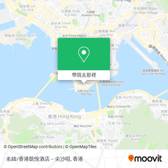 名鑄/香港凱悅酒店－尖沙咀地圖