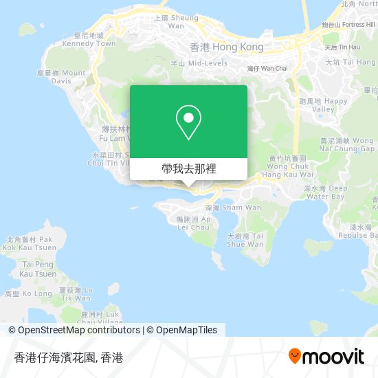 香港仔海濱花園地圖