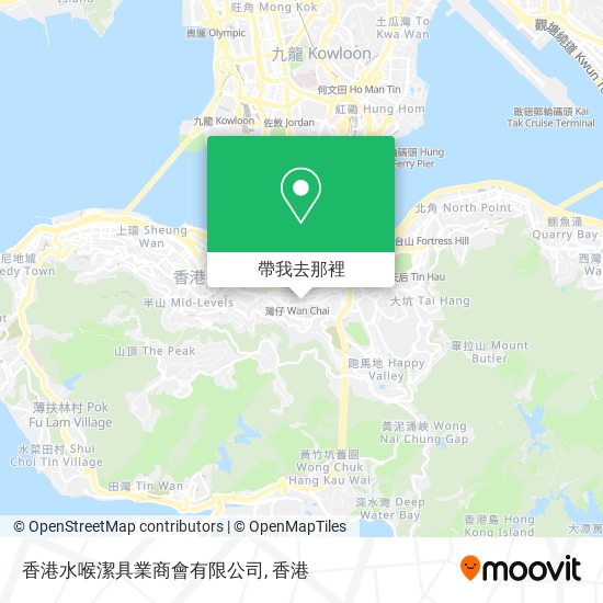 香港水喉潔具業商會有限公司地圖