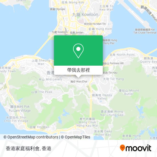 香港家庭福利會地圖
