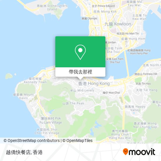 越僑快餐店地圖