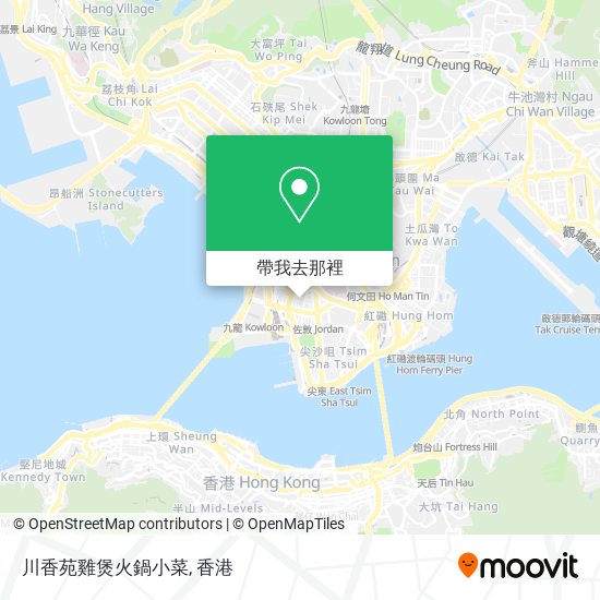 川香苑雞煲火鍋小菜地圖