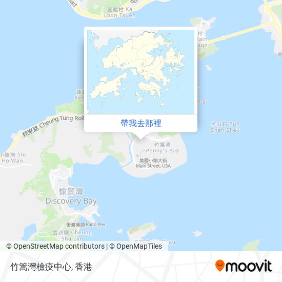 竹篙灣檢疫中心地圖