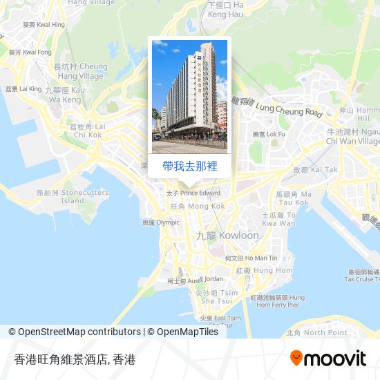 香港旺角維景酒店地圖