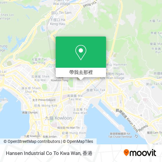 Hansen Industrial Co To Kwa Wan地圖