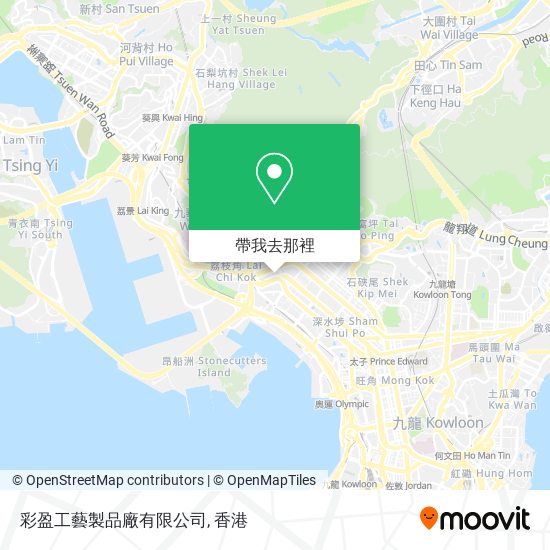 彩盈工藝製品廠有限公司地圖