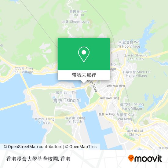 香港浸會大學荃灣校園地圖