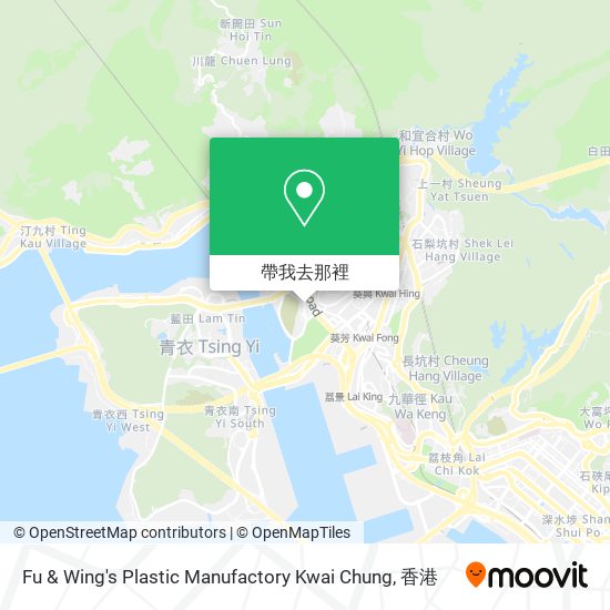 Fu & Wing's Plastic Manufactory Kwai Chung地圖