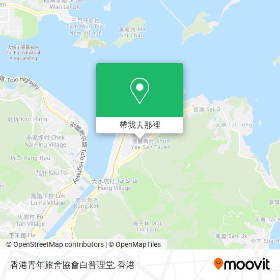 香港青年旅舍協會白普理堂地圖