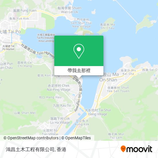 鴻昌土木工程有限公司地圖