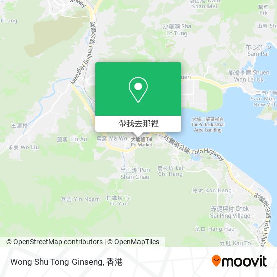 Wong Shu Tong Ginseng地圖