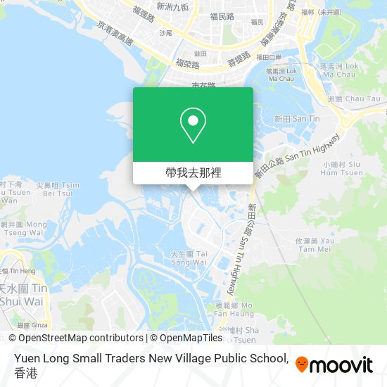 Yuen Long Small Traders New Village Public School地圖