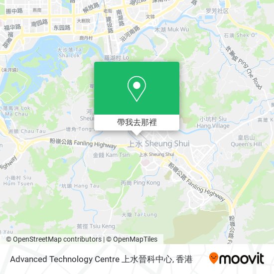 Advanced Technology Centre 上水晉科中心地圖
