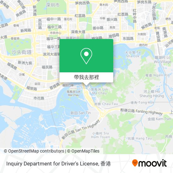 Inquiry Department for Driver's License地圖