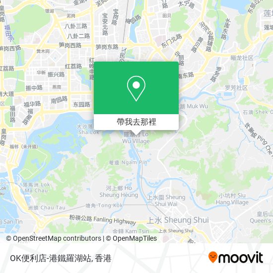 OK便利店-港鐵羅湖站地圖