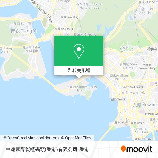中遠國際貨櫃碼頭(香港)有限公司地圖