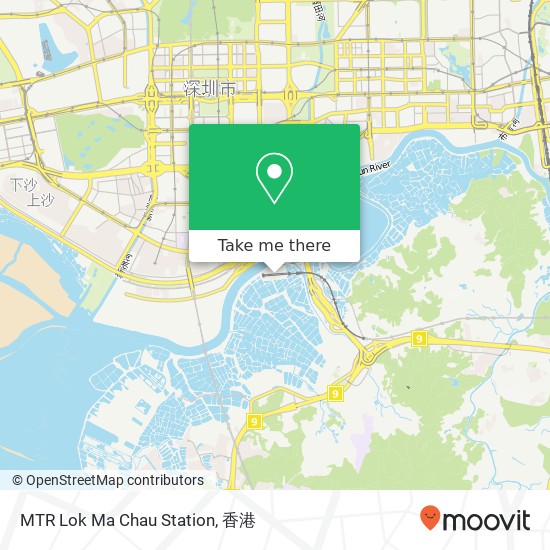 MTR Lok Ma Chau Station地圖