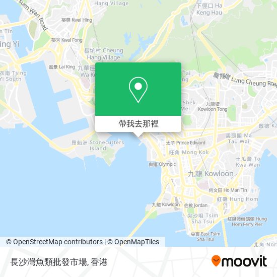 長沙灣魚類批發市場地圖