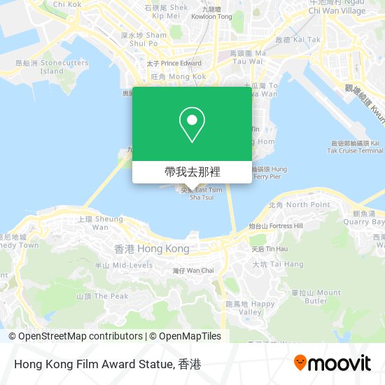Hong Kong Film Award Statue地圖