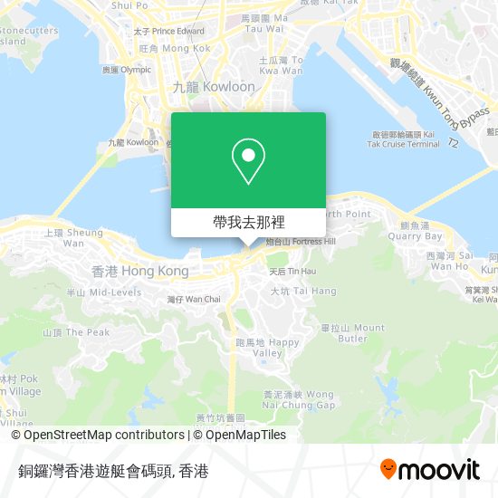 銅鑼灣香港遊艇會碼頭地圖
