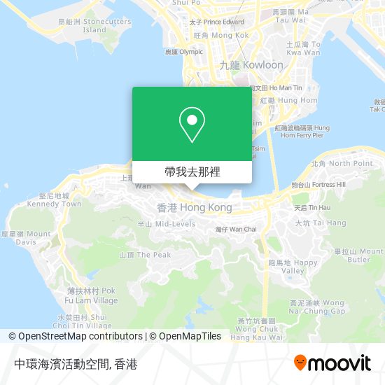 中環海濱活動空間地圖
