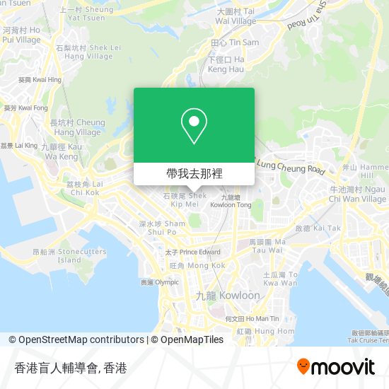 香港盲人輔導會地圖