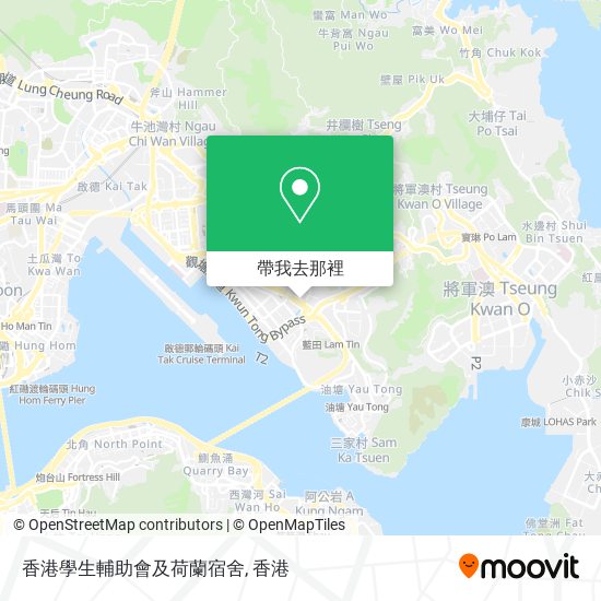 香港學生輔助會及荷蘭宿舍地圖