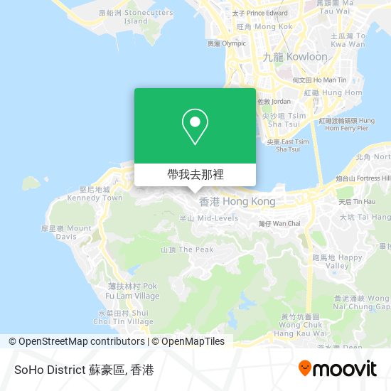 SoHo District 蘇豪區地圖